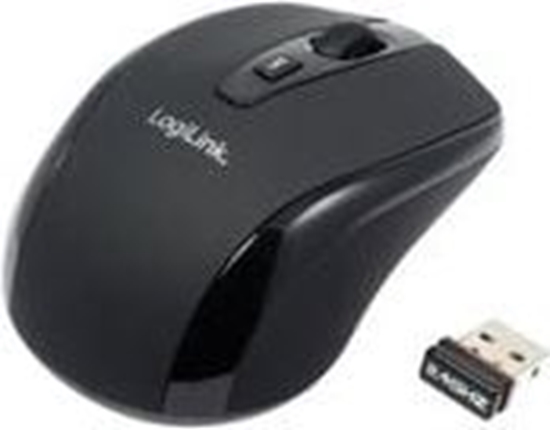Picture of Logilink | Maus optisch Funk 2.4 GHz | 2.4GH wireless mini mouse with autolink | wireless | Black