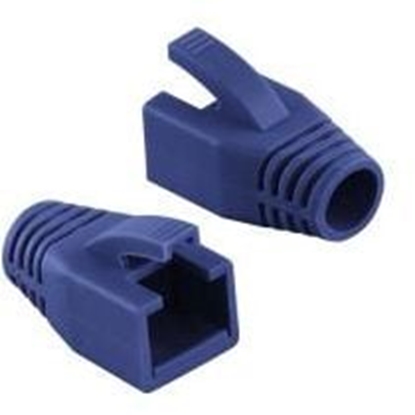 Изображение Logilink | RJ45 Plug Strain Relief Boot, 8.0mm (50 pcs.) | MP0035B | Blue