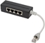 Attēls no LogiLink 4-Portowy Splitter RJ45, Ekranowany, kabel 15cm (MP0032)
