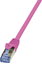 Изображение LogiLink Patchcord Cat.6A, S/FTP, 1m, róowy (CQ3039S)