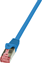 Attēls no LogiLink Patchcord CAT6, S/FTP, PIMF, 0,25m, niebieski (CQ2016S)