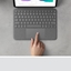Picture of Logitech Logitech Combo Touch - Tastatur und Foliohulle - mit Trackpad - hintergrundbeleuchtet - Apple Smart connector - QWERTZ - Schweiz - Oxford Gray - fur Apple 11-inch iPad Pro (1. Generation, 2. Generation, 3. Generation)
