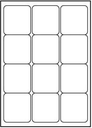 Attēls no Logo Etykiety A4, matowe, biae, 10 szt.