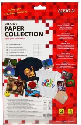 Attēls no Logo Etykiety A4, matowe, biae, 10 szt.