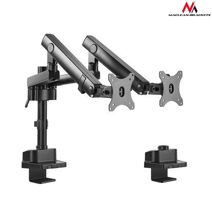 Attēls no Maclean MC-812 Desk holder 2 LED screens 17-32 ''2x8kg vesa 75x75 and 100x100