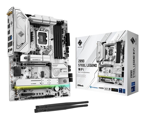 Изображение Mainboard|ASROCK|Intel Z890|LGA1851|ATX|Memory DDR5|Memory slots 4|Z890STEELLEGENDWIFI