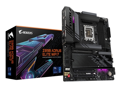 Attēls no Mainboard|GIGABYTE|Intel Z890|LGA1851|ATX|Memory DDR5|Memory slots 4|Z890AELITEWIFI71.0