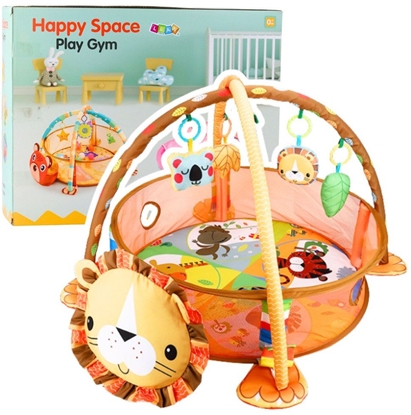 Изображение Mata Leanka Kojec Dla Niemowlaka Basenik Zawieszki Kulki 20 szt 3w1 Lew EDUKAMP