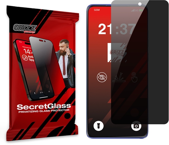 Изображение Matowe szko prywatyzujce GrizzGlass SecretGlass do Motorola Edge 60 Stylus