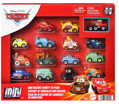 Picture of Mattel Zestaw 15 metalowych mini samochodów Cars Auta HYK81
