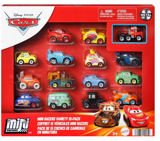 Picture of Mattel Zestaw 15 metalowych mini samochodów Cars Auta HYK81