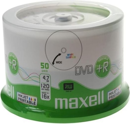Attēls no Maxell DVD+R 4.7 GB 16x 50 sztuk (275702.40)