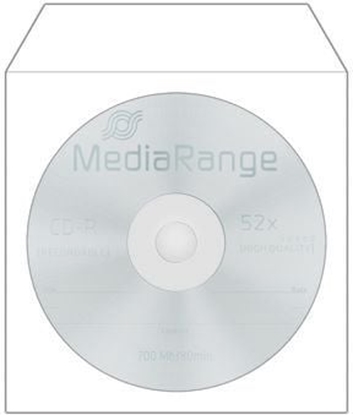 Изображение Mediarange CD Papierhüllen 100pcs,selbstklebend mit Fenster