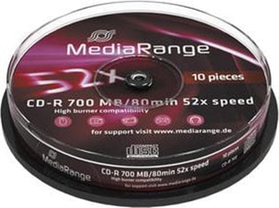 Изображение MediaRange CD-R 700 MB 52x 10 sztuk (MR214)