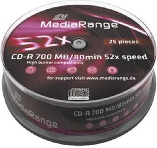 Изображение Mediarange CD-R 700MB  25pcs Spindel 52x