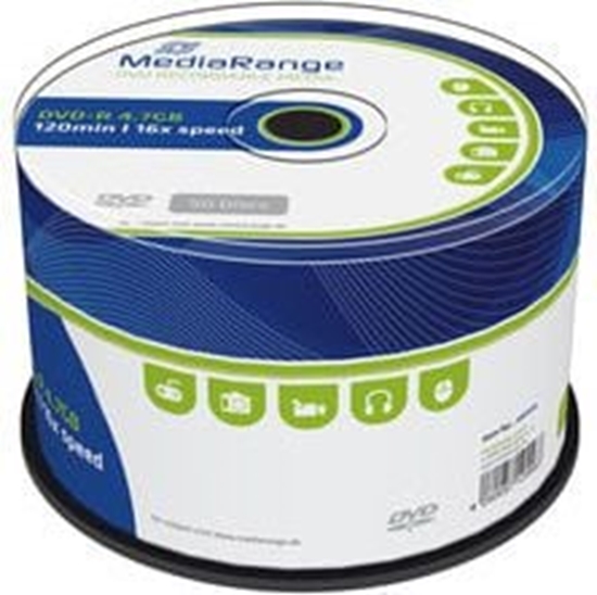 Изображение Mediarange DVD-R 4,7GB  50pcs Spindel 16x