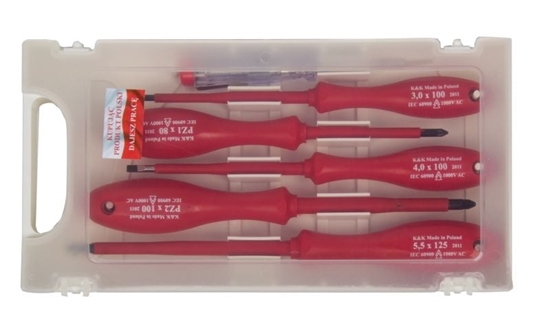 Picture of Mega Zestaw wkrtaków elektrotechnicznych 1000V + wskanik napicia 6el. (10078)