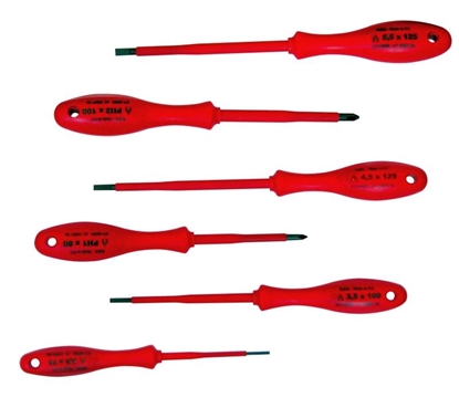 Attēls no Mega Zestaw wkrtaków elektrotechnicznych 1000V 6el. - 10503