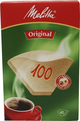 Изображение Melitta Filtry do ekspresów przelewowych 100/40, rozmiar 4, 40 szt. (0-1007-05)