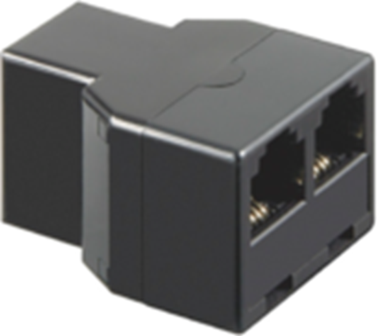 Picture of MicroConnect Adapter RJ11 - 6P4C 1F - 2F (50597)
