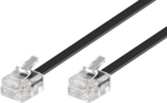 Picture of MicroConnect RJ-11/RJ-11 (M/M) 6m Czarny (MPK186)