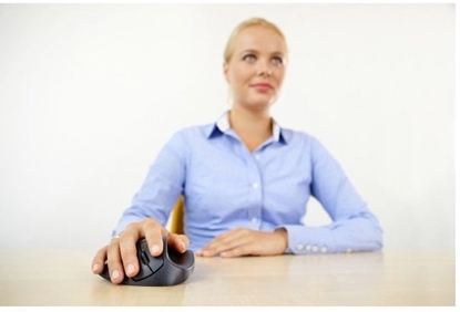 Attēls no Mysz BakkerElkhuizen HandShoeMouse Large czarny (BNEP210RW)