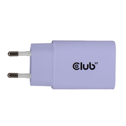 Изображение MOBILE CHARGER WALL USB-C/2PK 30W PURPLE CAC-3025 CLUB3D