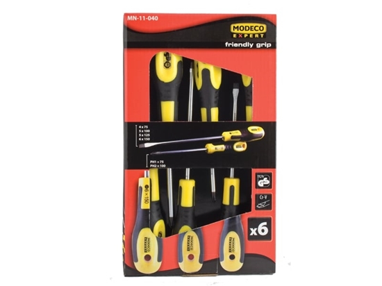 Picture of Modeco Komplet wkrtaków FRIENDLY GRIP 6szt. - MN-11-040