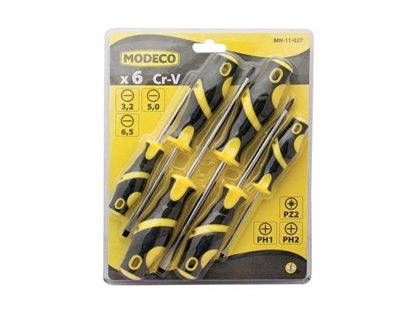 Picture of Modeco Komplet wkrtaków monterskich 3 Paskie 2 Philips i 1 Pozidriv 5szt. - MN-11-027