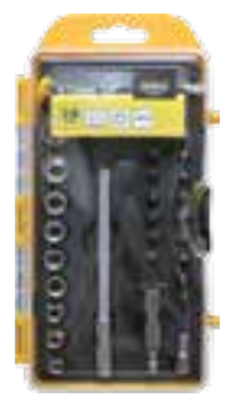 Attēls no Modeco Multiwkrtak z grotami i nasadkami 28szt. - MN-14-512