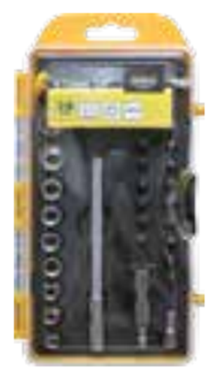 Изображение Modeco Multiwkrtak z grotami i nasadkami 28szt. - MN-14-512