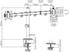 Изображение Monitora stiprinājums Gembird Adjustable Desk 2-display Mounting Arm 17”-32”