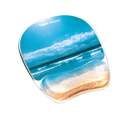 Picture of MOUSE PAD PHOTO GEL/SANDY BEACH 9179301 FELLOWES