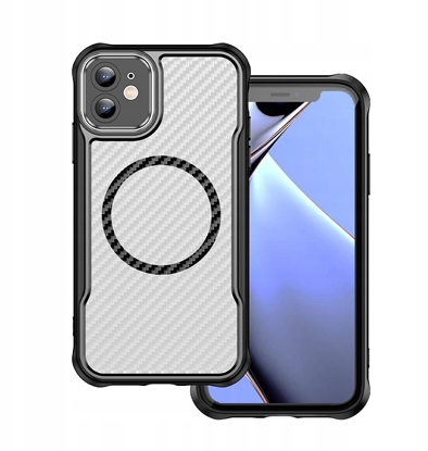 Attēls no Nakadka Defender Carbon Magsafe case do iPhone 11 czarny