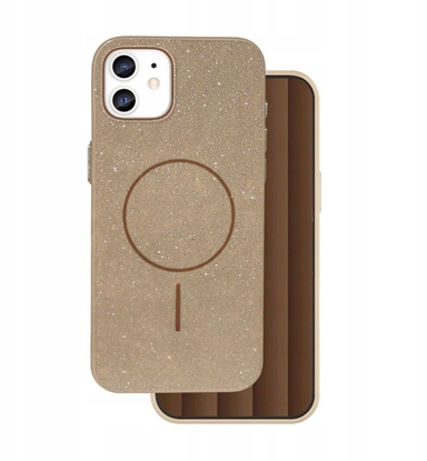 Attēls no Nakadka Glitter Thin Magsafe case do iPhone 11 brzowy
