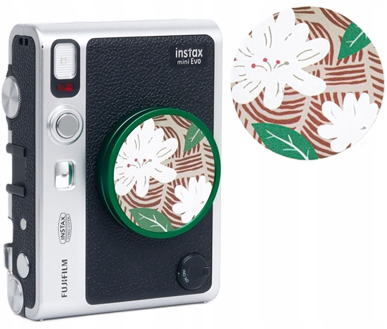 Picture of Naklejka Dekoracyjna Na Dekielek Do Fuji Fujifilm Instax Mini Evo / 3m / Kwiaty Retro
