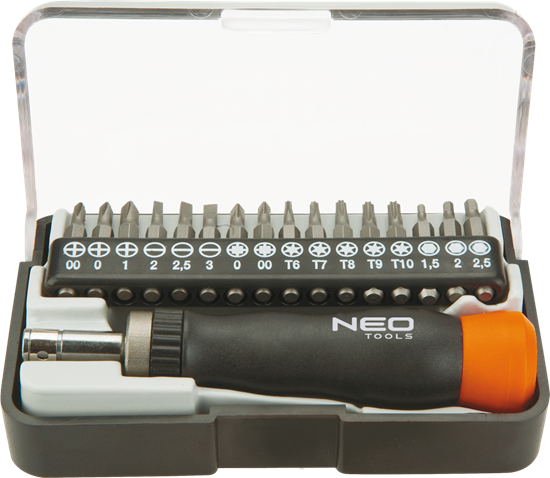 Изображение Neo Kocówki wkrtakowe precyzyjne z uchwytem 17szt. (04-228)