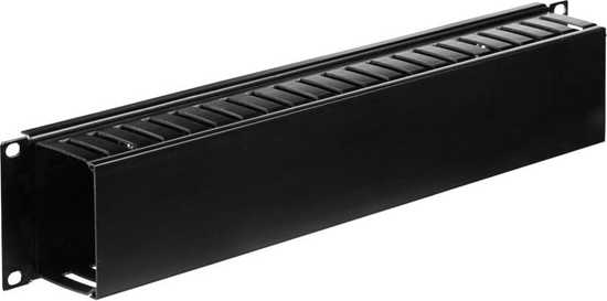 Изображение NetRack Kana kablowy 19"/2U z pokryw Czarny (119-001-010-005)