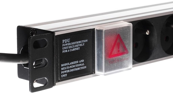 Picture of NetRack Listwa zasilajca 19'' 1U 230V/16A 8x typ E (125-19-02)