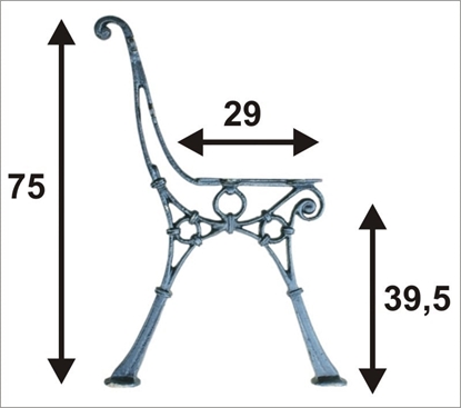 Изображение Noga do awki lekka nr 1 C 4 deski