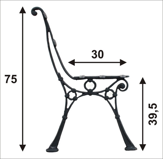 Изображение Noga do awki ogrodowa wysoka C 5 desek
