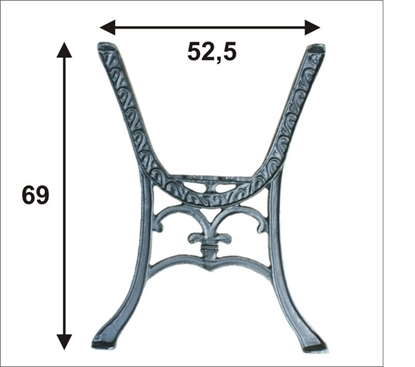 Изображение Noga do stolika CHINKA komplet 2szt.
