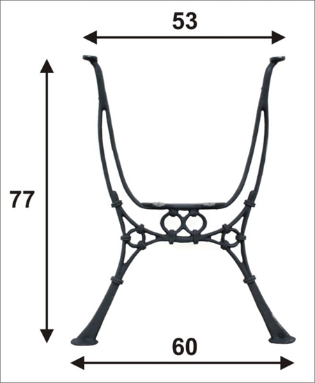Picture of Noga do stolika ogrodowego wysoka