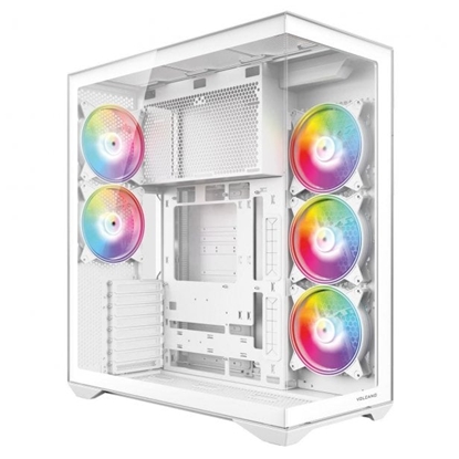 Изображение Obudowa Volcano Space XL ARGB Full Tower 5 wentylatorów, biała