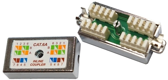 Picture of OEM Spojovací box FTP Cat6A naciskowy, srebrny