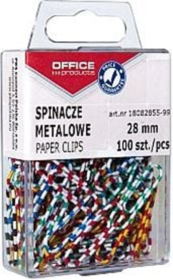 Изображение Office Products Spinacze metalowe Zebra 28mm