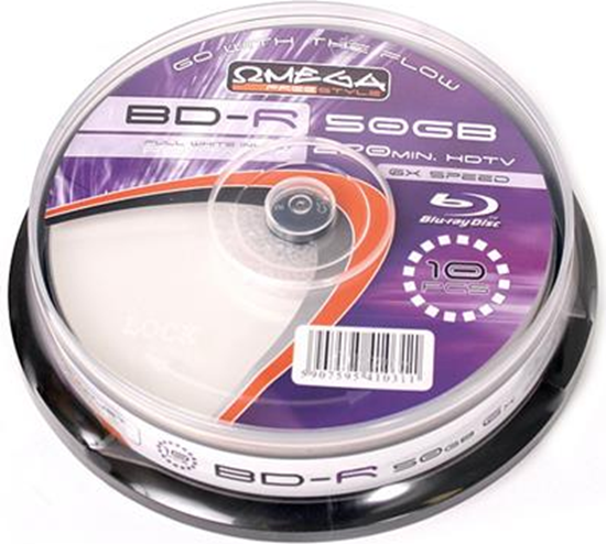 Изображение Omega BD-R 50 GB 6x 10 sztuk (41031)