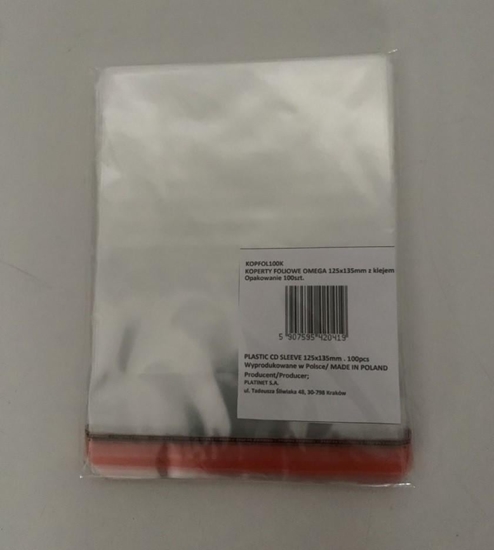 Изображение Omega KOPERTY FOLIOWE OMEGA 125x135mm, klapka 30mm, Z KLEJEM *100 40587