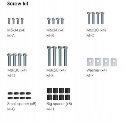 Attēls no One For All Stojak BM4673 na kókach dla TV 32"-75", 50kg, obr. 90st, pochy 10st, VESA600x600