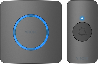 Attēls no Orno bezprzewodowy dzwonek sieciowy, learning system, 38 dwików, 200m, czarny, DB-11/B